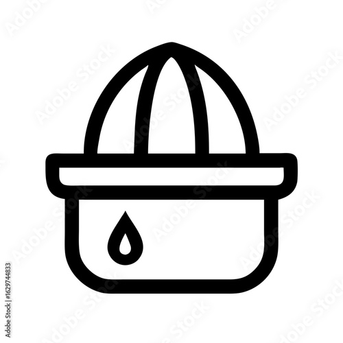 Squeezer Icon Set – Kitchen Tool, Citrus Juicer, Cooking Accessory, Food Preparation Symbol 2