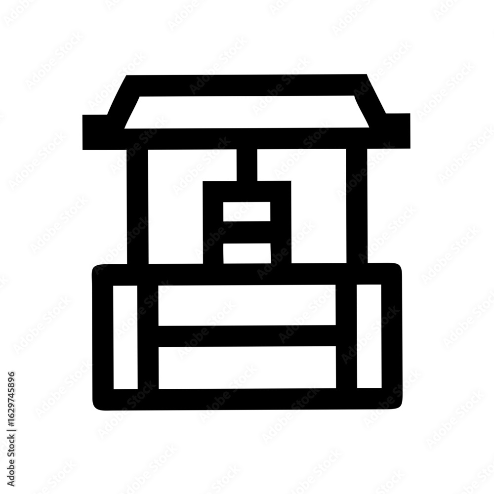 Water Well Line Icons Set – Rural, Groundwater, Pump, Nature, Farming Symbols Water Well Line Icons Set – Rural, Groundwater, Pump, Nature, Farming Symbols