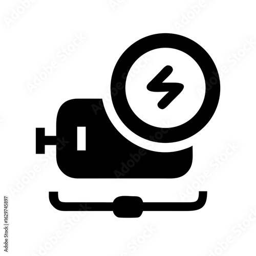 Wireless Charger Line Icons Set – Charging, Technology, Power, Battery, Device Symbols