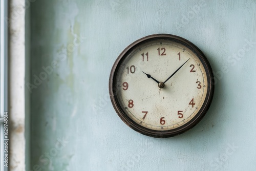 Wallpaper Mural Classic vintage wall clock on cozy wall with warm lighting Torontodigital.ca