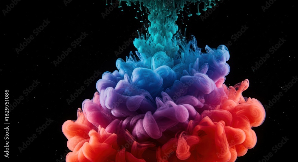 Obraz premium Abstract ink splash art