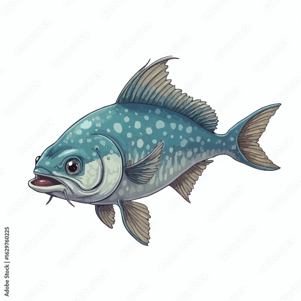 Fototapeta premium monster fish design very creepy