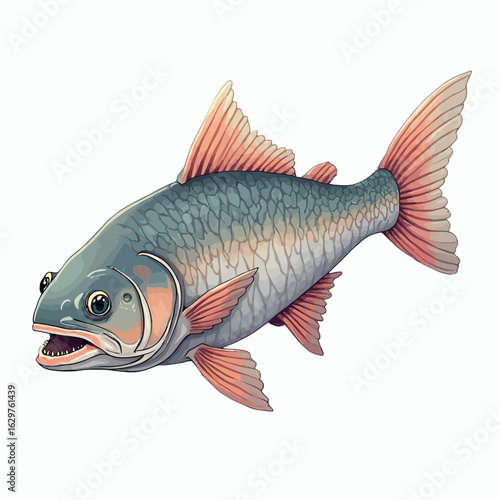 monster fish design very creepy