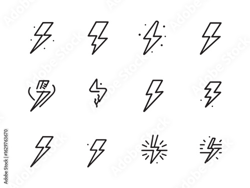 Lightning Line Art Captures Nature’s Raw Power