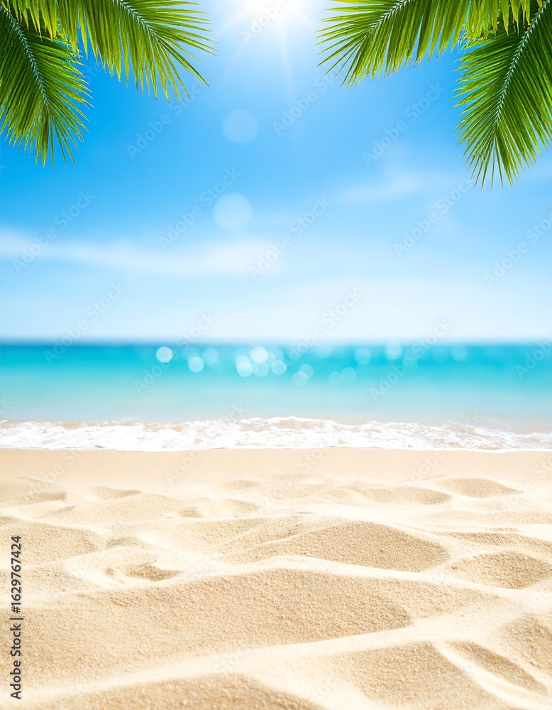 Fototapeta premium Tropical beach scene (1)