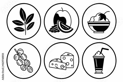 set of vector icons for easter