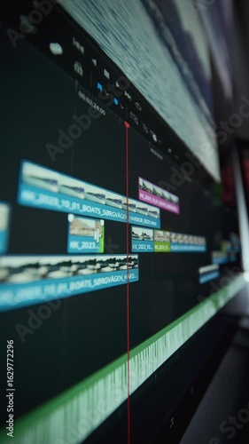 Modern Film Editing Software With Color Correction Layers
