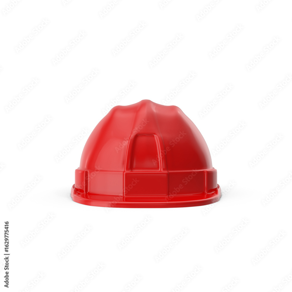 Fototapeta premium Red Safety Helmet isolated on transparent background