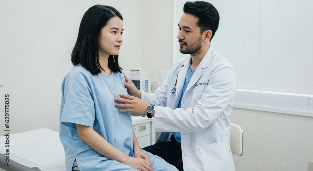 Fototapeta premium Doctor examining patient