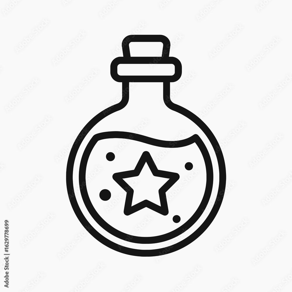 Obraz premium Poison Bottle Game Icon