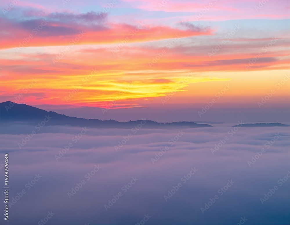 A vibrant sky painted with hues of orange, pink, and purple during sunset, with fluffy clouds softly illuminated, creating a breathtaking natural canvas. A vibrant sky painted with hues of orange, pink, and purple during sunset, with fluffy clouds softly illuminated, creating a breathtaking natural canvas.