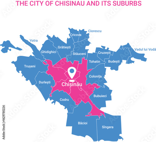 the city of Chisinau and its suburbs