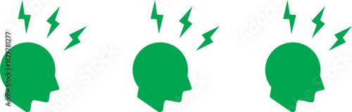  Headache icon Symbol collection