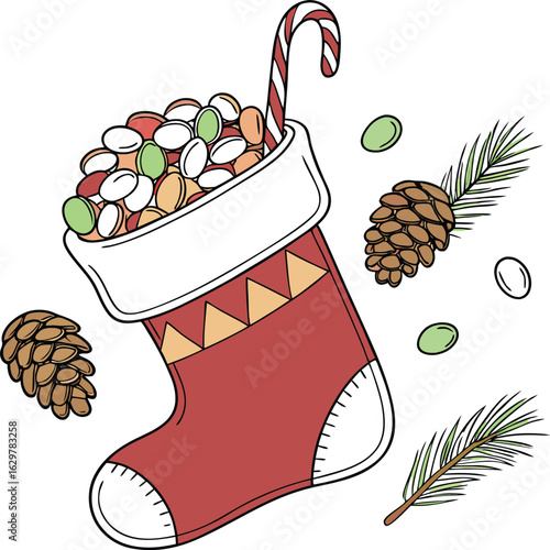 Food illustration vector art set featuring a variety of fruit juices, jams, and milk in bottles and cups