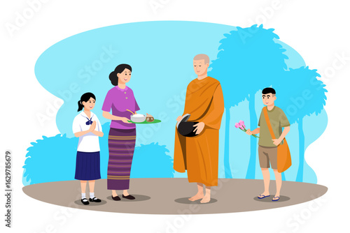 character set in modern style vector illustration