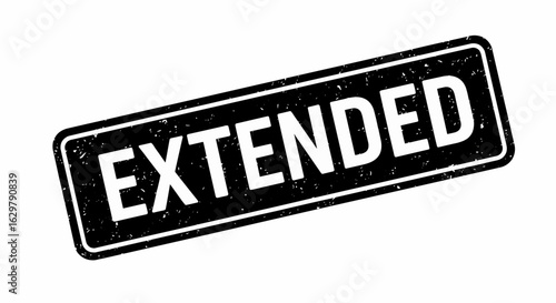 Extended grunge stamp vector illustration on white background