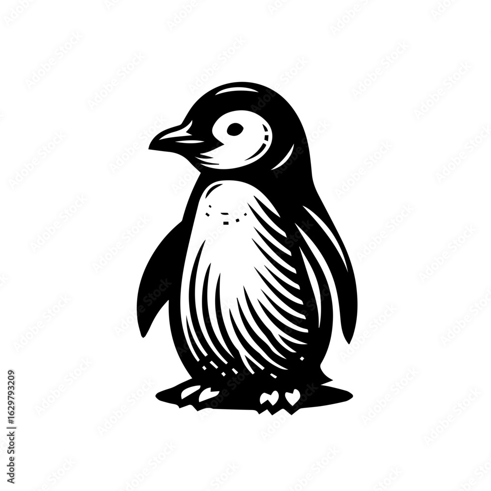 Fototapeta premium Cute penguin illustration isolated on white background