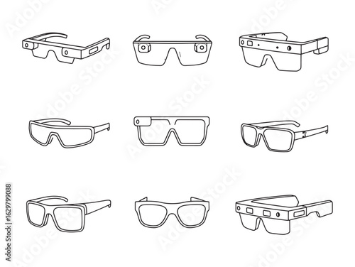 Smart Glasses Line Art Merging Fashion With Functionality