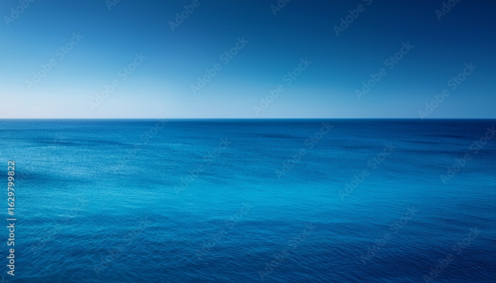Obraz premium a photo realistic scene portrays a blue gradient where the color subtly shifts reminiscent of a clear ocean