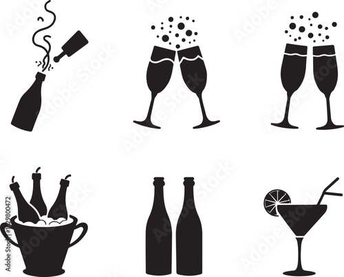 Celebrate with bubbly drinks and festive cheers