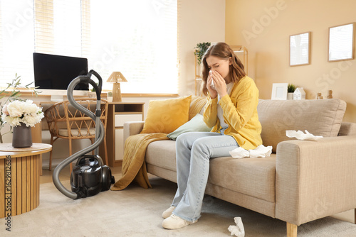 Young woman suffering from ...