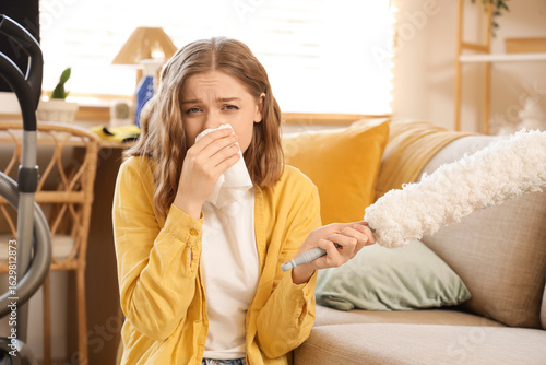 Young woman suffering from ...
