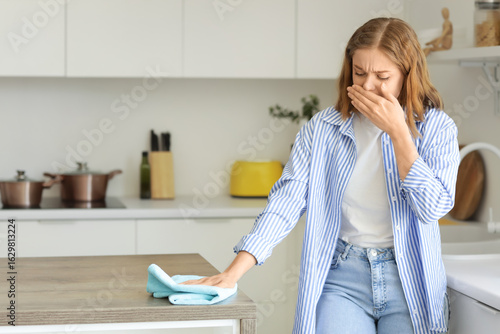 Young woman suffering from ...