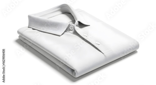 Folded White Polo Shirt Mockup – Clean Minimal Design