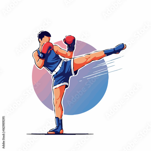 Kickboxing fighter