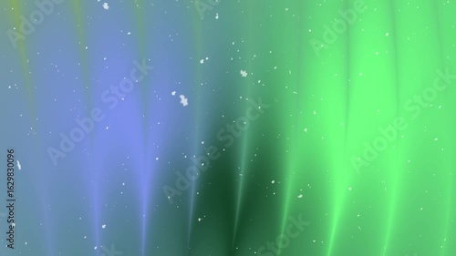 Vibrant Abstract Blue Green Gradient Background with Dynamic Falling Shimmering Particles Loop