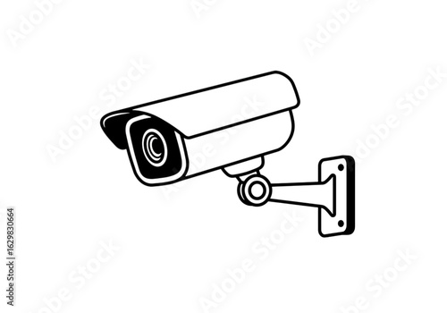 Abstract Grunge Security Camera Surveillance Pixel Art