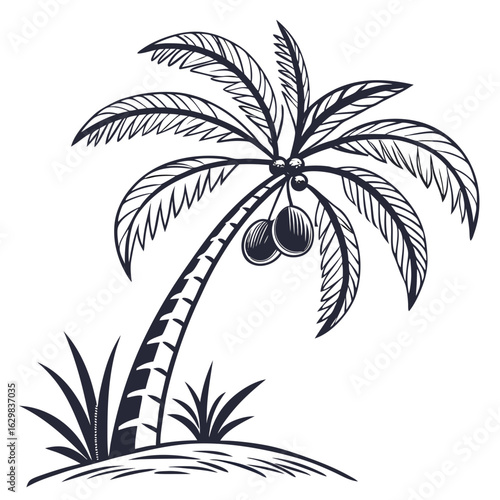 tropical palm tree