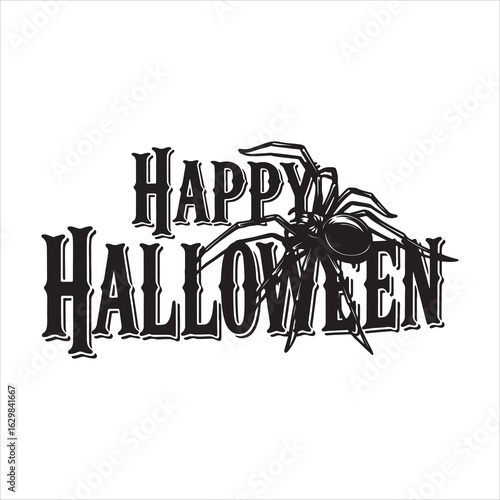 Spooky Halloween Celebration with a Giant Spider Design