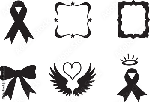 Elegant memorial symbols celebrate remembrance and love