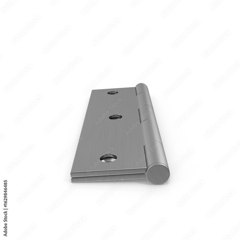 Fototapeta premium Metal Door Hinge Isolated on Transparent Background