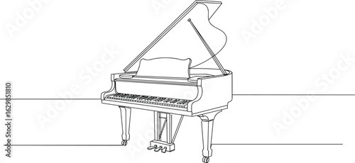 piano keys and a piano