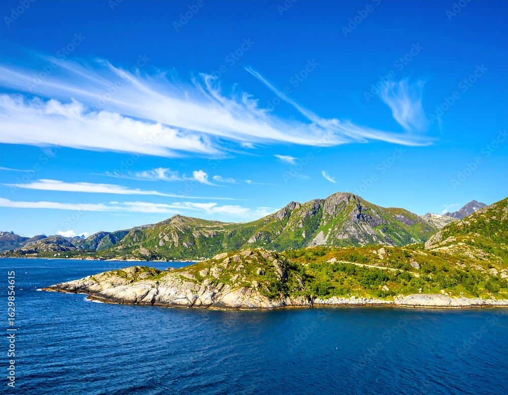 Obraz premium Scenic Coastal Landscape