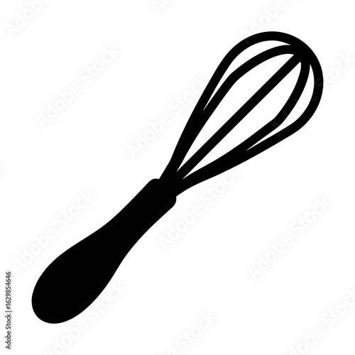 Isolated kitchen whisk vector illustration for cooking baking and food preparation equipment design