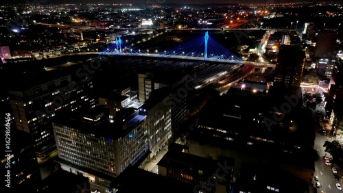 Fotografía Nelson Mandela Bridge In Johannesburg Gauteng South Africa