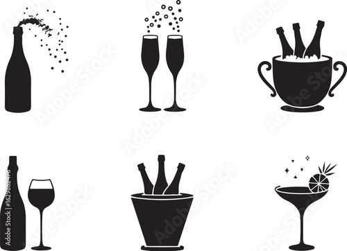 Celebrate with sparkling wine and cocktails