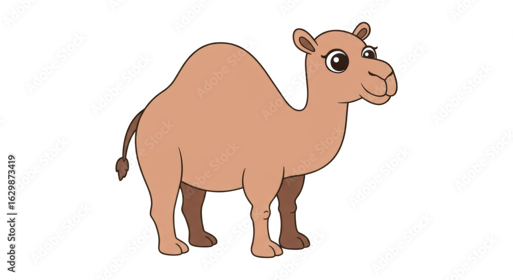 Obraz premium A Gentle Camel Standing Proudly in the Desert Sands
