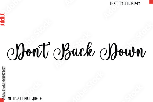 Don?t Back Down.eps
