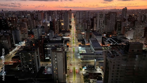 Foto Sunset Skyline In Curitiba Parana Brazil