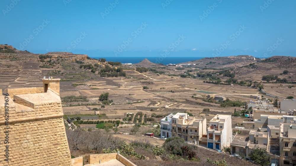 Obraz premium Views from the island of Gozo, Malta