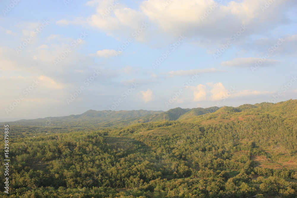Obraz premium landscape photo of indonesian land