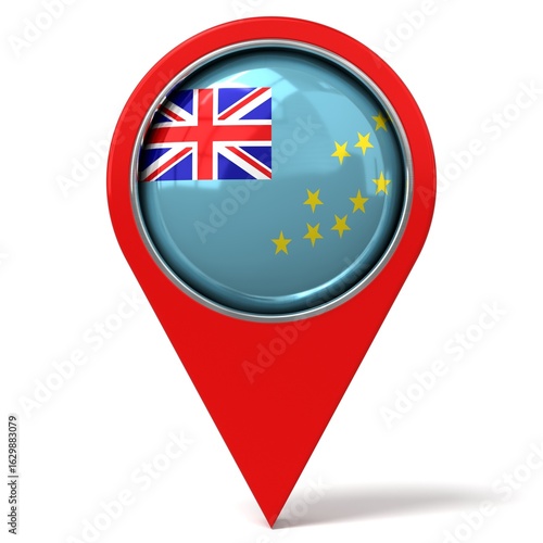 Tuvalu - location pin with flag - 3D illustration Free Download Tuvalu - location pin with flag - 3D illustration - GFXLoad