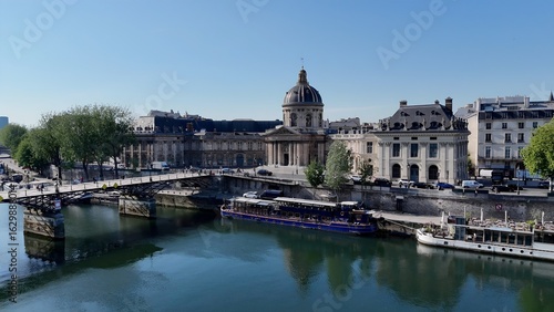 Institut De France In Paris Ile De France France. Capturing The Hustle And Bustle Of A Vibrant City From Above. Industrial Landscape Buildings Stunning. Urban Buildings Town. Paris ile de france.