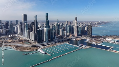 Εκτύπωση καμβά Chicago Skyline In Chicago Illinois United States