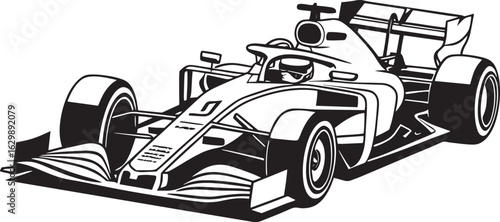 F1 racing car icon
