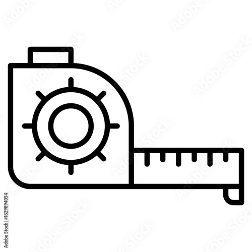 Measuring line icon